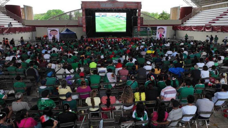 Saldo blanco y convivencia familiar durante el inicio de Zona Fan Yucatán del Mundial FIFA 2026