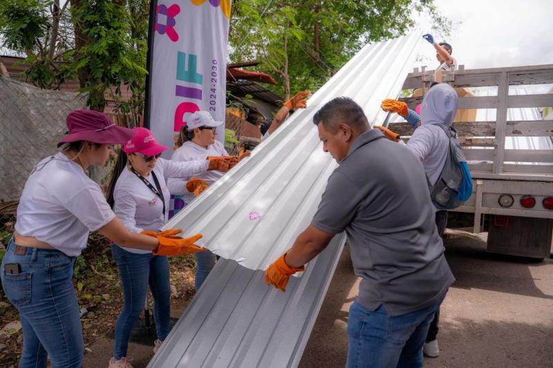 Refuerza DIF Yucatán apoyo en Pueblo Unido