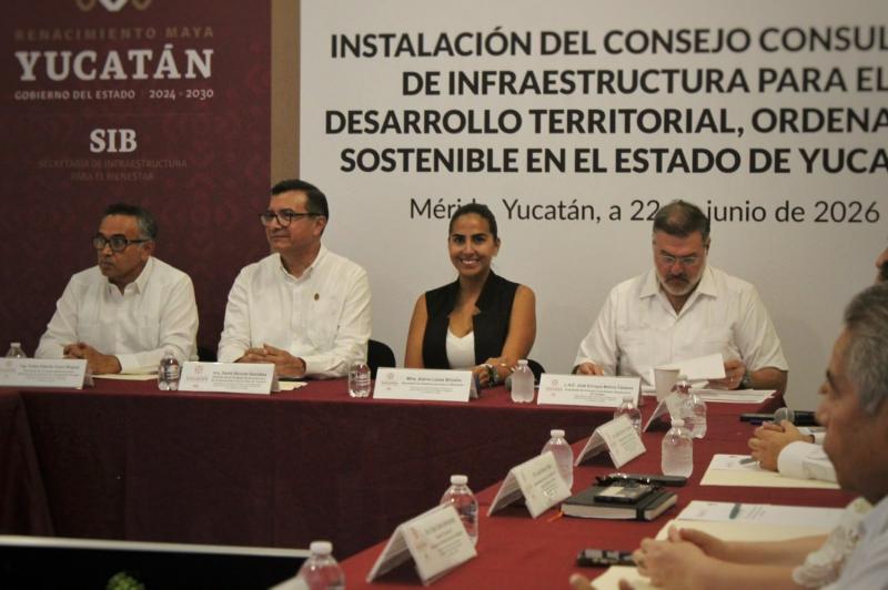 Instalan Consejo Consultivo para infraestructura y desarrollo territorial sostenible en Yucatán