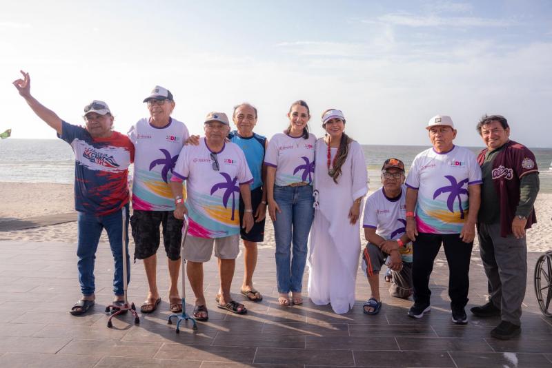DIF Yucatán promueve bienestar integral de personas mayores con jornada recreativa en Progreso