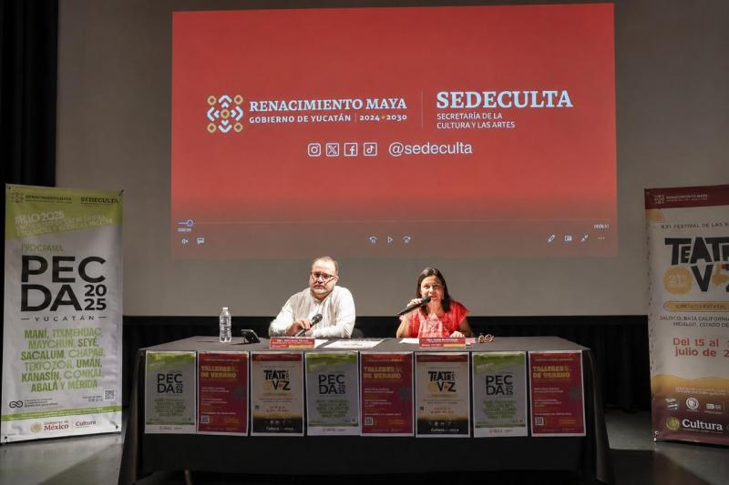 Amplían oferta cultural para las vacaciones de verano con el Festival de Monólogos y la Temporada Pecda 2025
