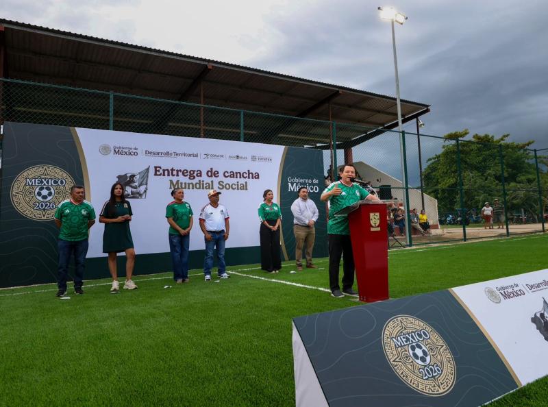 Renacimiento Maya llega al sur de Yucatán con espacios deportivos que fortalecen a las comunidades