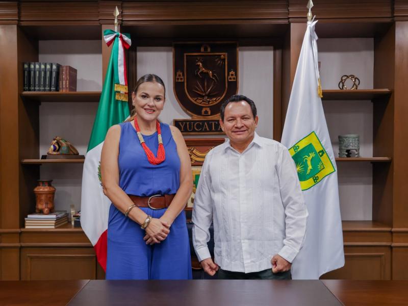 El Gobernador Joaquín Díaz Mena y la alcaldesa de Mérida, Cecilia Patrón Laviada, fortalecen la coordinación para impulsar proyectos estratégicos en beneficio de la zona metropolitana