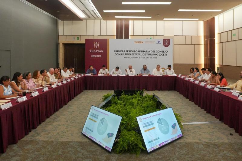 Consejo Consultivo Estatal de Turismo revisa avances y prioridades para fortalecer el sector en Yucatán
