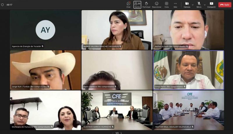 Gobierno del Estado encabeza la coordinación con la CFE: ruta clara hacia un servicio eléctrico confiable para las familias yucatecas