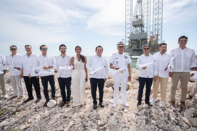 Comienza la construcción de la nueva plataforma del Puerto de Altura de Progreso, la mayor inversión portuaria en la historia de Yucatán