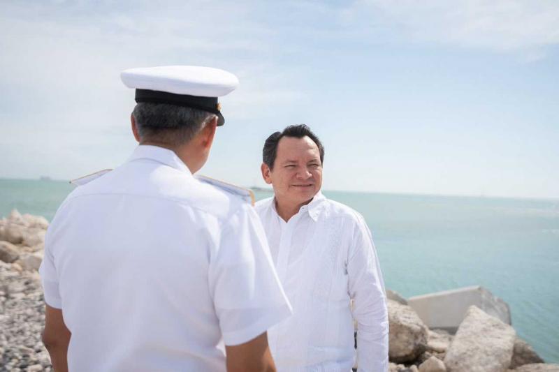 Comienza la construcción de la nueva plataforma del Puerto de Altura de Progreso, la mayor inversión portuaria en la historia de Yucatán