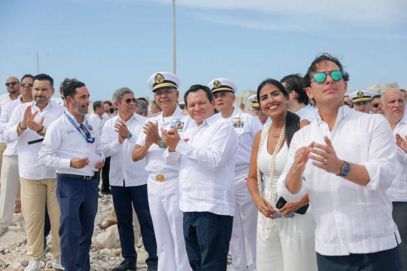 Comienza la construcción de la nueva plataforma del Puerto de Altura de Progreso, la mayor inversión portuaria en la historia de Yucatán