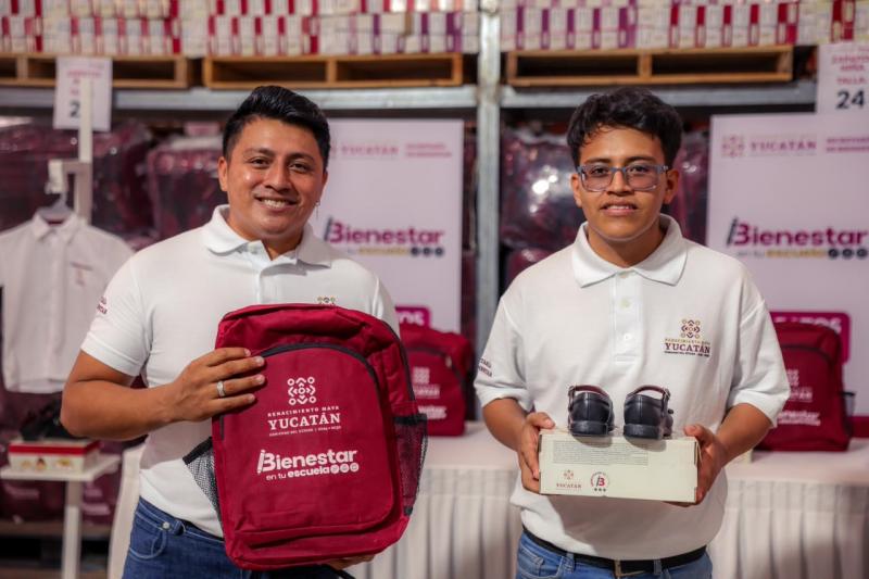 Con inversión de casi 184 mdp, Renacimiento Maya respalda el regreso a clases de las familias yucatecas