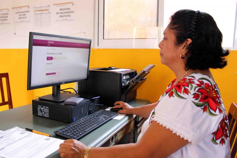Gobierno del Renacimiento Maya interconecta oficialías del Registro Civil en todo el estado