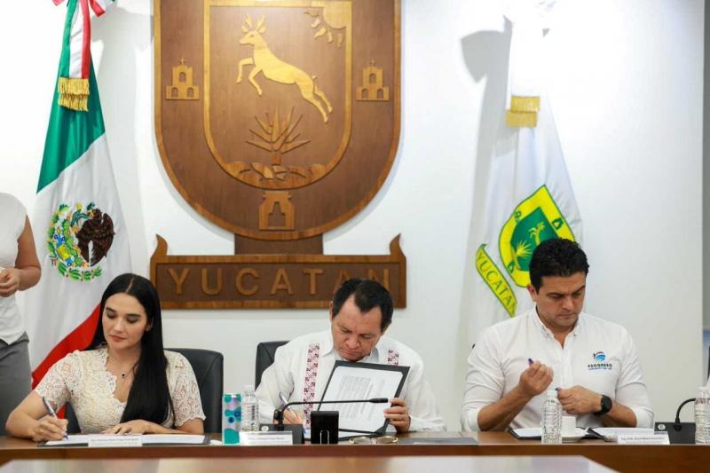 Convenio entre Gobierno del Estado, Izamal y Progreso permitirá más obras y mejores servicios para las familias