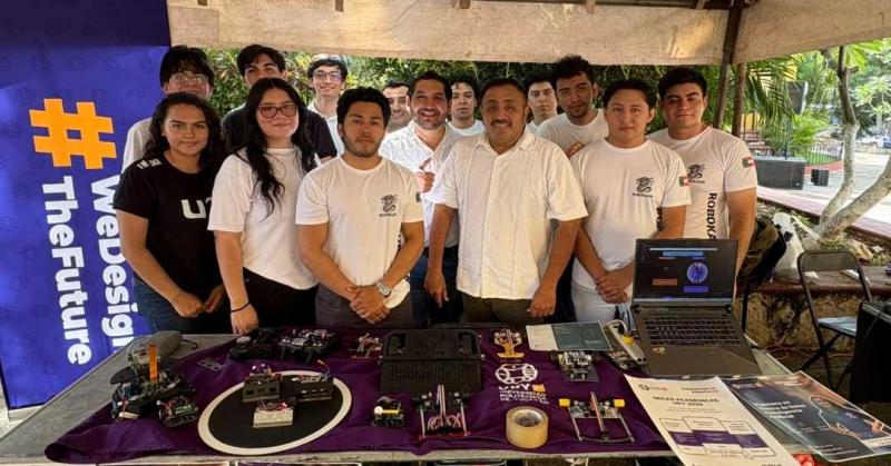 UPY lleva demostración de robótica a familias de Ucú con el equipo RoboKaan