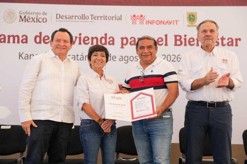 Renacimiento Maya y Gobierno de México llevan vivienda propia a más de 47 mil familias yucateca