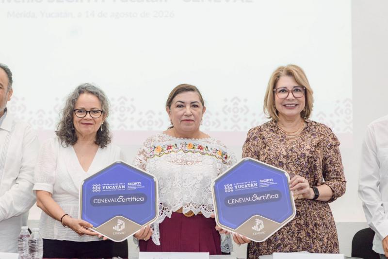 Secihti y Ceneval certificarán habilidades para ampliar oportunidades académicas y laborales en Yucatán