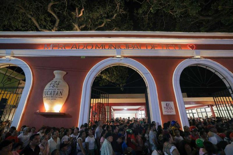 Compromiso cumplido: Renacimiento Maya transforma mercado de Ticul en beneficio de sus 40 mil habitantes