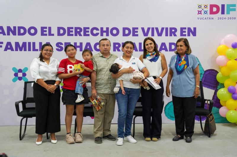 DIF Yucatán acompaña reintegración familiar de seis niñas, niños y adolescentes