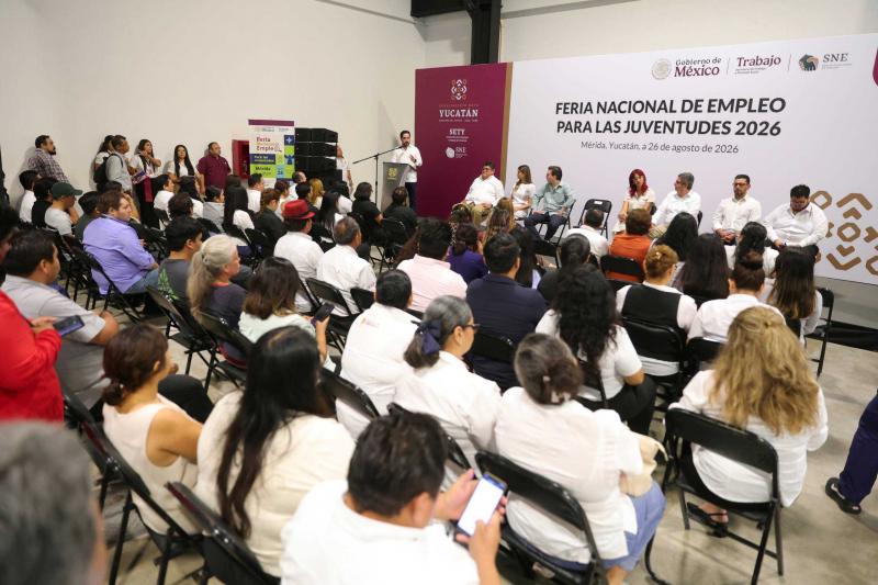 Más de 400 oportunidades de empleo formal para las juventudes de Yucatán