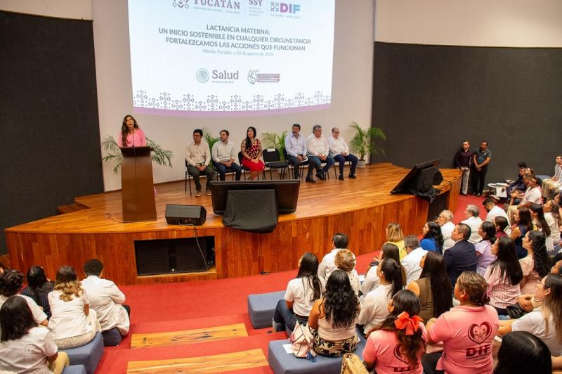 Yucatán refuerza acciones de protección y acompañamiento a la lactancia materna