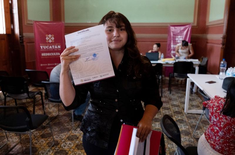 Facilitan registro de obras artísticas a personas creadoras de Yucatán
