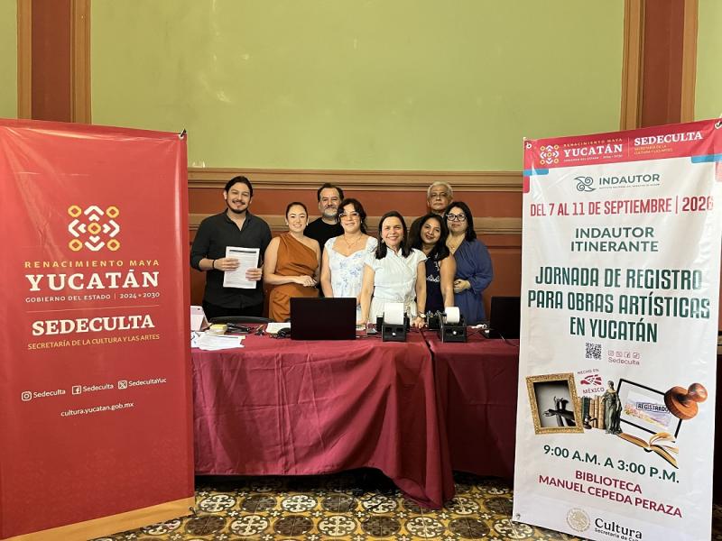 Facilitan registro de obras artísticas a personas creadoras de Yucatán