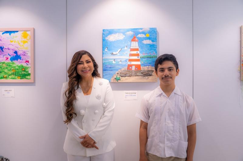 DIF Yucatán y ASUR inauguran "Un mundo que incluye", exposición que visibiliza el autismo a través del arte