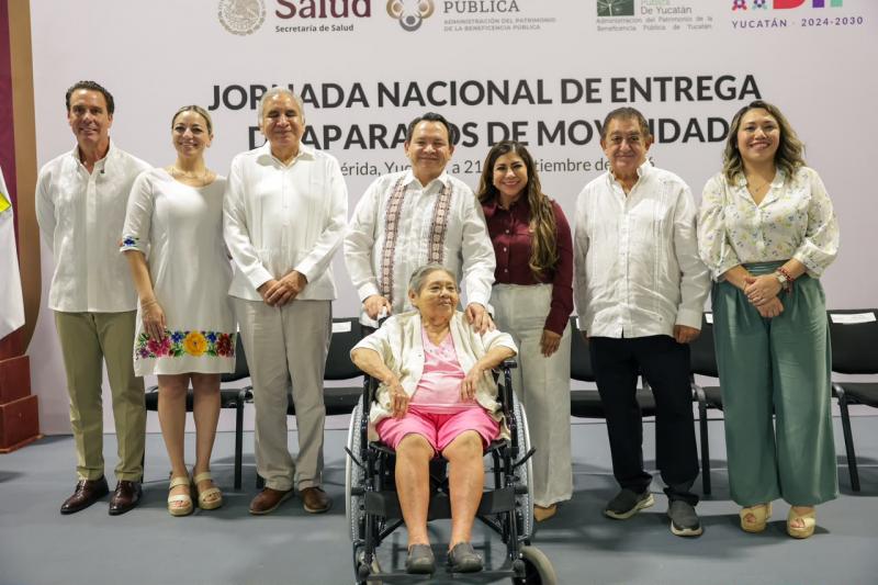 Renacimiento Maya y Gobierno de México suman esfuerzos para entregar 1,147 aparatos de movilidad en los 106 municipios de Yucatán  