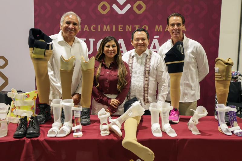 Renacimiento Maya y Gobierno de México suman esfuerzos para entregar 1,147 aparatos de movilidad en los 106 municipios de Yucatán  