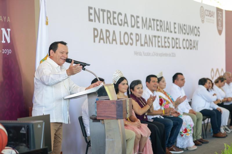 Renacimiento Maya cumple con mejores espacios y herramientas para los 72 planteles del Cobay