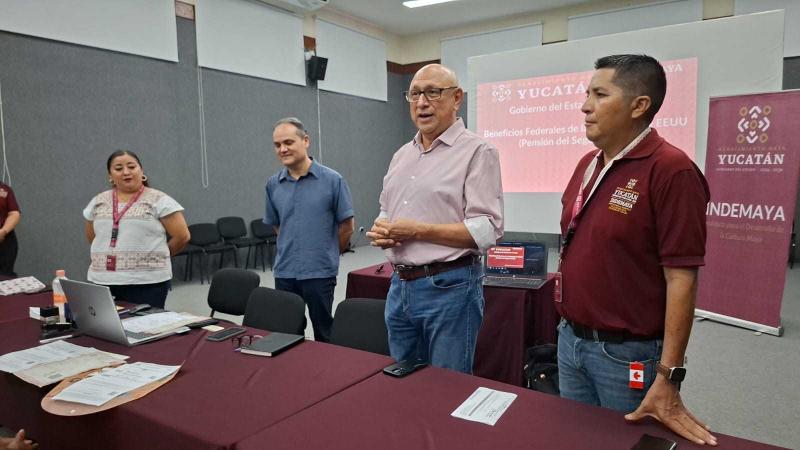 Indemaya y Embajada de Estados Unidos orientan sobre beneficios del Seguro Social a migrantes de Yucatán
