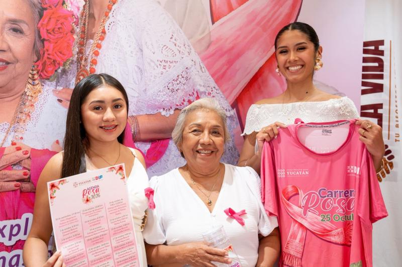 DIF Yucatán presenta Agenda Rosa 2026 para promover la detección oportuna del cáncer de mama en todo el estado