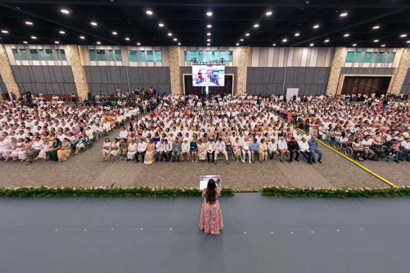 30 millones de raciones para 125 mil niñas y niños: Wendy Méndez Naal rinde cuentas de dos años del DIF Yucatán