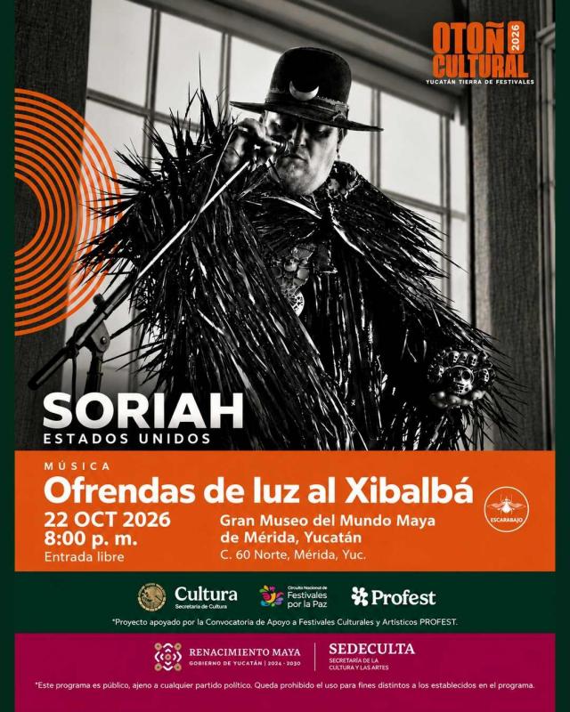 Soriah unirá canto tuvano y música experimental en Mérida