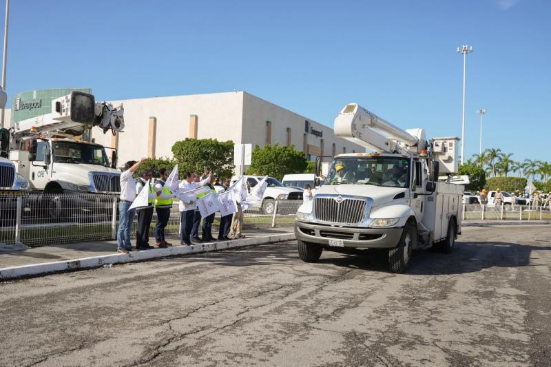 El Gobernador lo pidió a la Presidenta y llegaron: 250 especialistas de la CFE trabajarán un mes en la red eléctrica de Mérida, Progreso y Umán para prevenir apagones