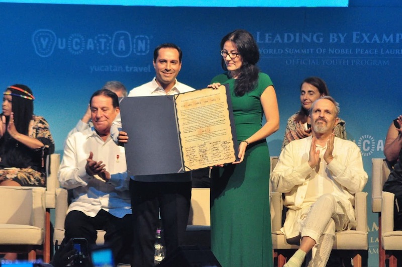Ganadores de Premios Nobel declaran a Yucatán como un estado de paz