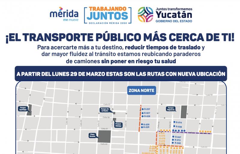 Acercan paraderos del transporte público, como parte de las ...