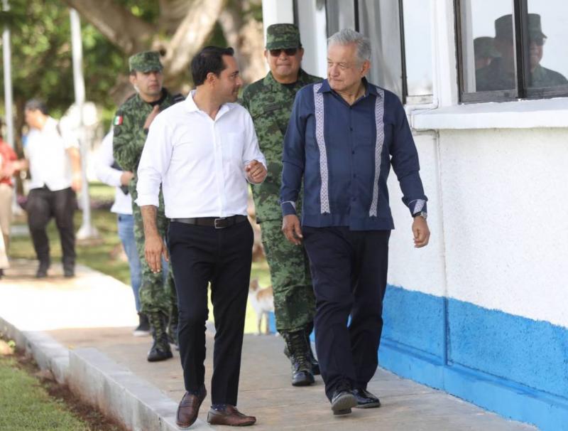 El Gobernador Mauricio Vila Dosal y el Presidente Andrés Manuel López Obrador refrendan compromiso de trabajar juntos por Yucatán