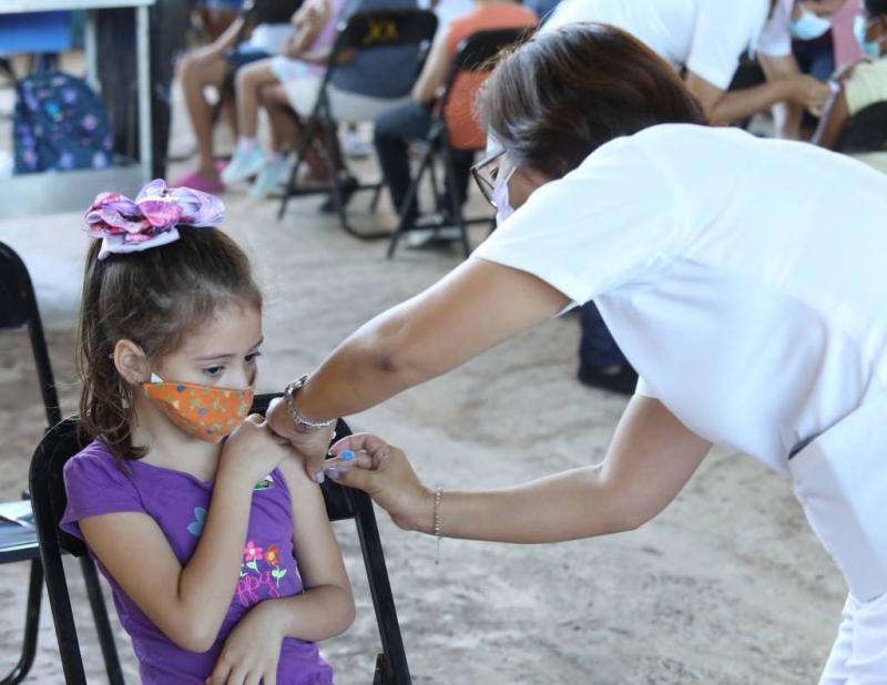 Inicia aplicación de segundas dosis a menores de Mérida de 5 a 11 años de edad