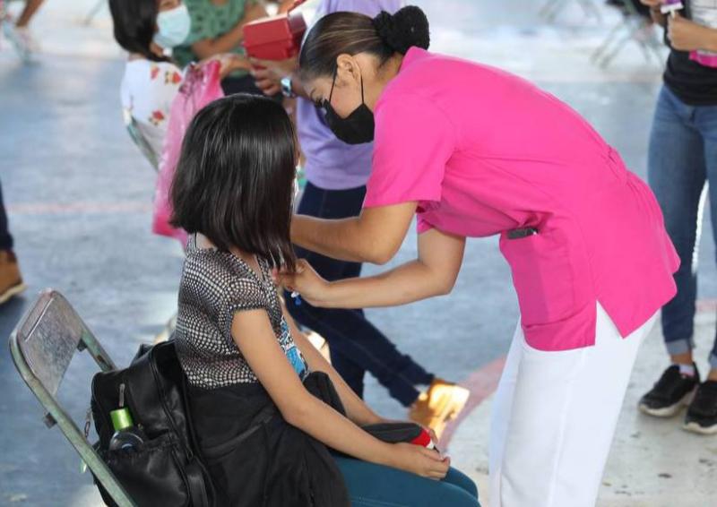 Nueva jornada de vacunación para la aplicación de la segunda dosis a niños de 5 a 11 años de edad