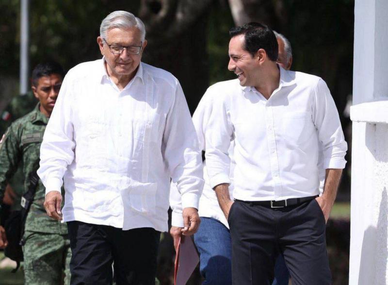 El Gobernador Mauricio Vila Dosal y el Presidente Andrés Manuel López Obrador acuerdan mantener la coordinación y colaboración en torno a proyectos estratégicos para Yucatán