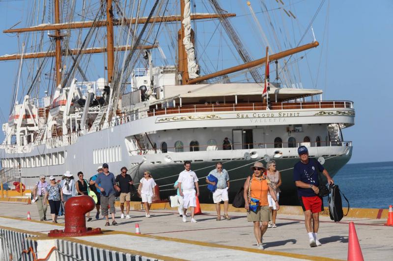 Arriba a Yucatán por primera vez el crucero de vela Sea Cloud Spirit, uno de los más grandes del mundo
