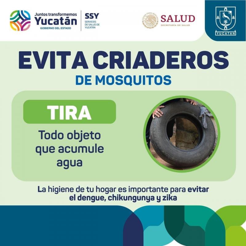 La Secretaría de Salud de Yucatán mantiene acciones preventivas contra el dengue