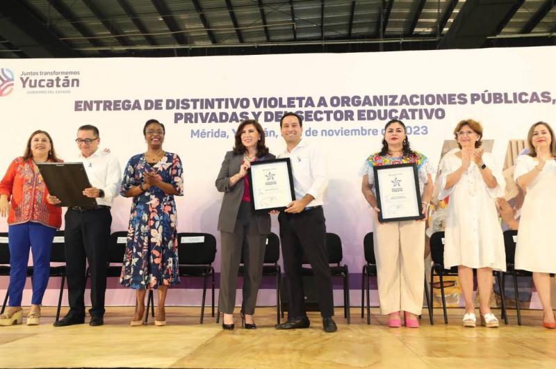 Haciendo equipo el Gobierno del Estado y la sociedad yucateca, en Yucatán se avanza en el combate a la violencia contra de las mujeres
