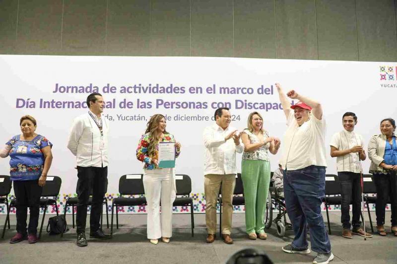 Anuncia el Gobernador Joaquín Díaz Mena ley para la inclusión laboral de personas con discapacidad