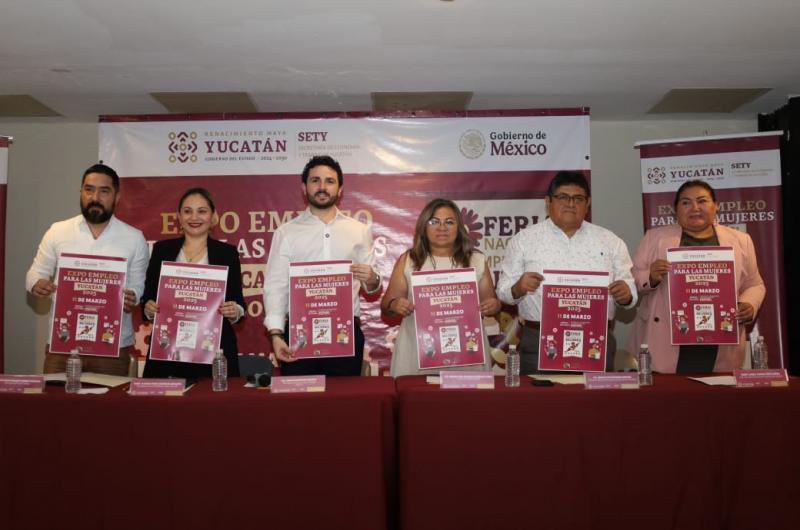 Presenta Gobierno del Estado Expo Empleo para las Mujeres Yucatán 2025