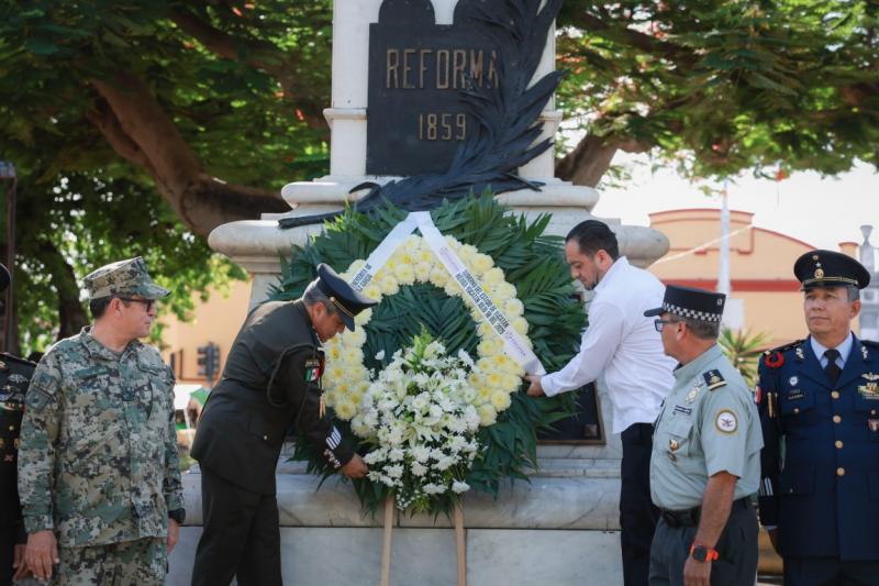 Conmemoran 153 aniversario luctuoso de Benito Juárez García