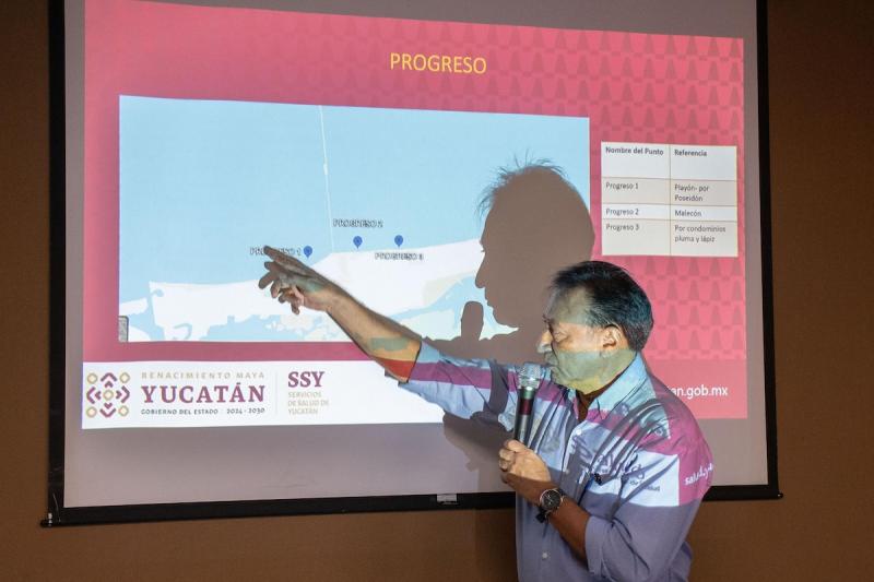 Mantienen vigilancia permanente de la marea roja en playas de Yucatán