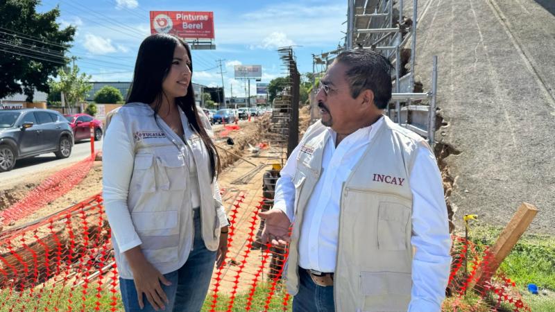 Supervisan trabajos de modernización de la glorieta de City Center