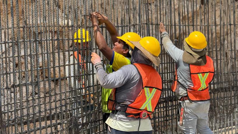 Supervisan trabajos de modernización de la glorieta de City Center