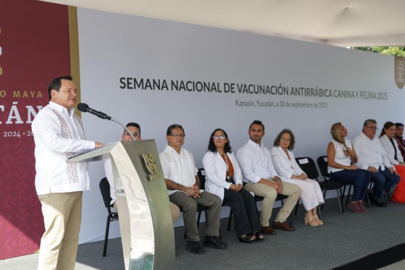 Inicia la Semana Nacional de Vacunación Antirrábica Canina y Felina 2025