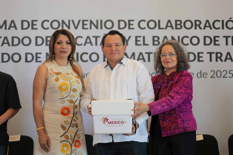 Yucatán y Estado de México unen esfuerzos para mejorar tratamientos de trasplante